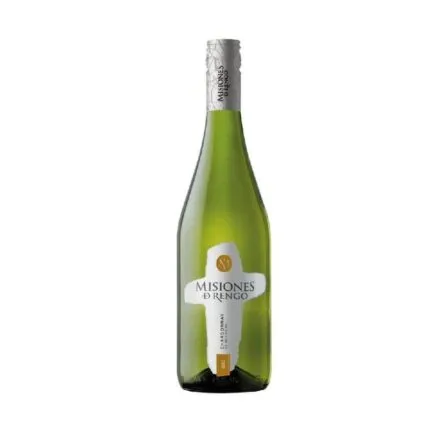 Vino Misiones de Rengo Varietal Chardonay 750cc, botella de vino blanco chileno, etiqueta Misiones de Rengo Chardonnay