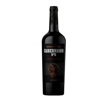 Botella de vino tinto Cabernario N°8 Cabernet Sauvignon, Ungrafted Vines Single Vineyard del Maipo Valley.