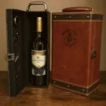 Maleta de cuero para vino - Imagen 2