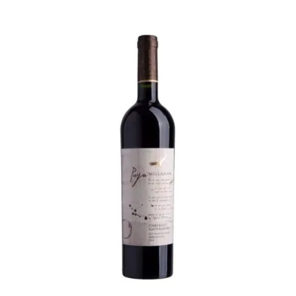 Botella de Vino Paya De Millaman Cabernet Sauvignon 2014, tinto chileno del Valle de Curicó, Viña Millaman.