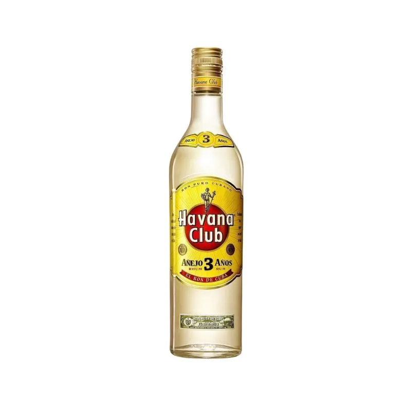 habana blanco anejo 3 anos 2 Ron Havana Club Blanco Añejo 3 años 700cc - Imagen 1
