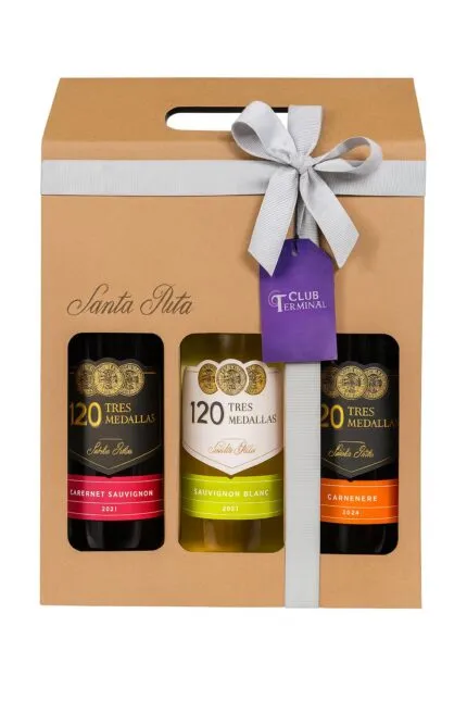 Set de vinos Santa Rita 120 Tres Medallas