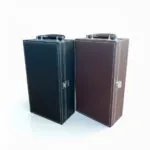 Caja para vino 2 botellas lisa con accesorios - Imagen 3