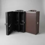 Caja para vino 2 botellas lisa con accesorios - Imagen 2