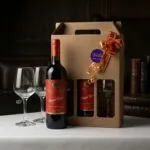 Pack 1 vino Medalla Real Royal Red + 2 Copas de vino