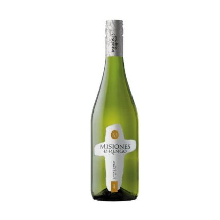 Vino Misiones de Rengo Varietal Chardonay 750cc, botella de vino blanco chileno, etiqueta Misiones de Rengo Chardonnay