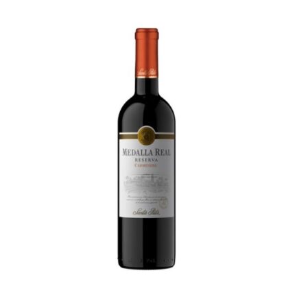 Botella de vino tinto Santa Rita Medalla Real Reserva Carmenere