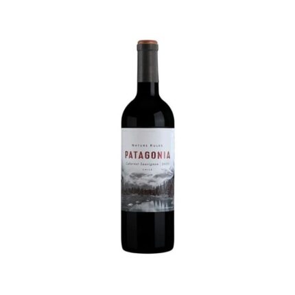 Botella de vino tinto Nature Rules Patagonia Cabernet Sauvignon 2021 de Chile.