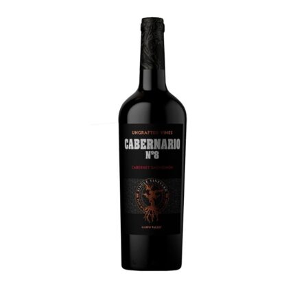 Botella de vino tinto Cabernario N°8 Cabernet Sauvignon, Ungrafted Vines Single Vineyard del Maipo Valley.