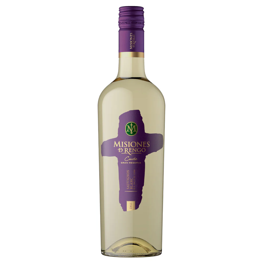 misiones blanc cuve Botella de vino blanco Misiones D'Rengo Cuvée Gran Reserva Sauvignon Blanc de Chile.