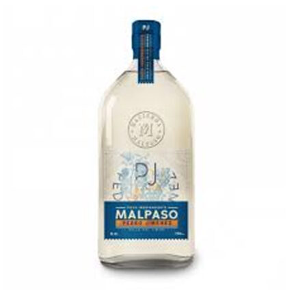 Botella de Pisco MalPaso Pedro Jimenez 40° 750cc, destilado chileno premium del Valle del Limarí con uva Pedro Jiménez.