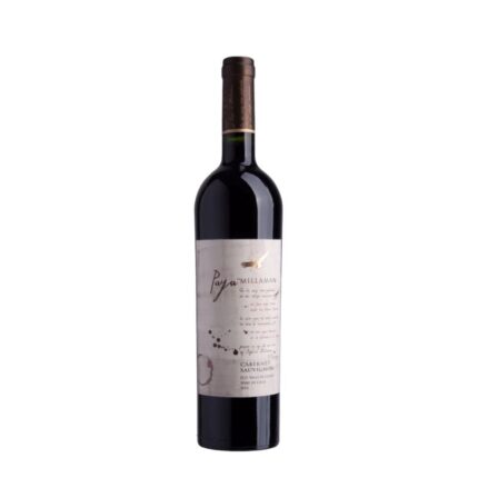 Botella de Vino Paya De Millaman Cabernet Sauvignon 2014, tinto chileno del Valle de Curicó, Viña Millaman.
