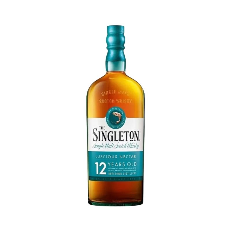 Whisky The Singleton 12 años 700cc Botella de Whisky The Singleton 12 años de 700cc, single malt escocés de Speyside con etiqueta azul y crema.