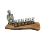 Tabla rustica Tequila Herradura en madera De Litre reciclado Pieza única