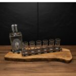 Tabla rustica Tequila Herradura en madera De Litre reciclado