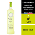 Botella de Estrella del Elqui Sour 750cc, cóctel premium de pisco chileno del Valle del Elqui, 14% vol.