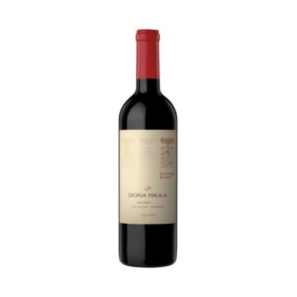 Botella de Vino Doña Paula Los Indios Parcel Malbec 750 ml, tinto argentino premium de Altamira, Mendoza.