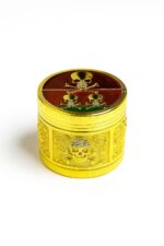Moledor Metálico Dorado Calaveras 4pzs.