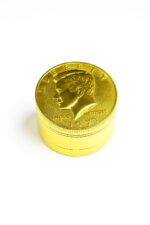 Moledor Metálico Dorado Estilo Moneda 3pzs.