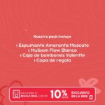 Pack Espumante Amaranta Moscato + Muibon Flow Blanco + Bombones + Copa - Imagen 2