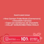 Pack Vino Carmen Frida Kahló +  Chocolate Carezza - Imagen 2