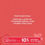 Pack Vino 120 + Chocolates Sahne-Nuss + Muibon flow coco - Imagen 2